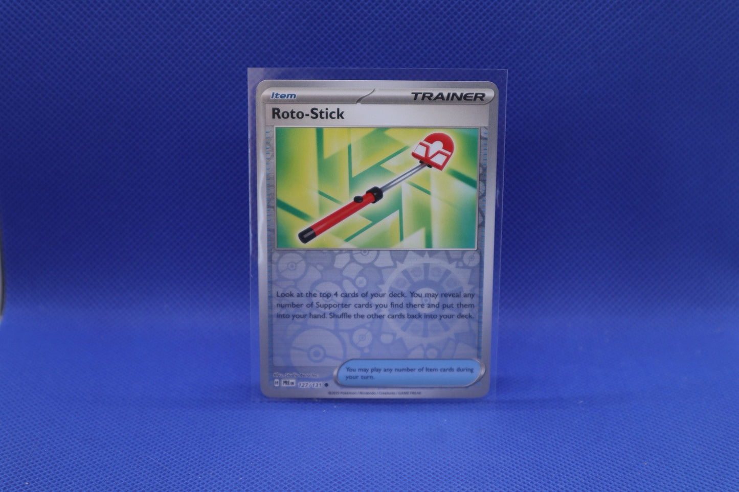 Roto-Stick 127/131 Prismatic Evolutions Reverse Holo Pokemon NM pack fresh
