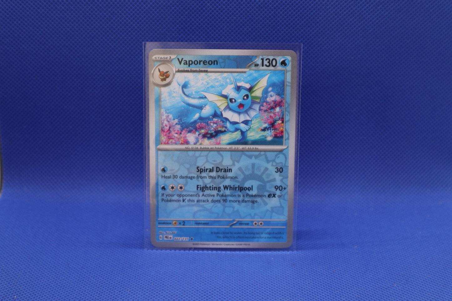 Vaporeon 022/131 Sv: Prismatic Evolutions Reverse Holo