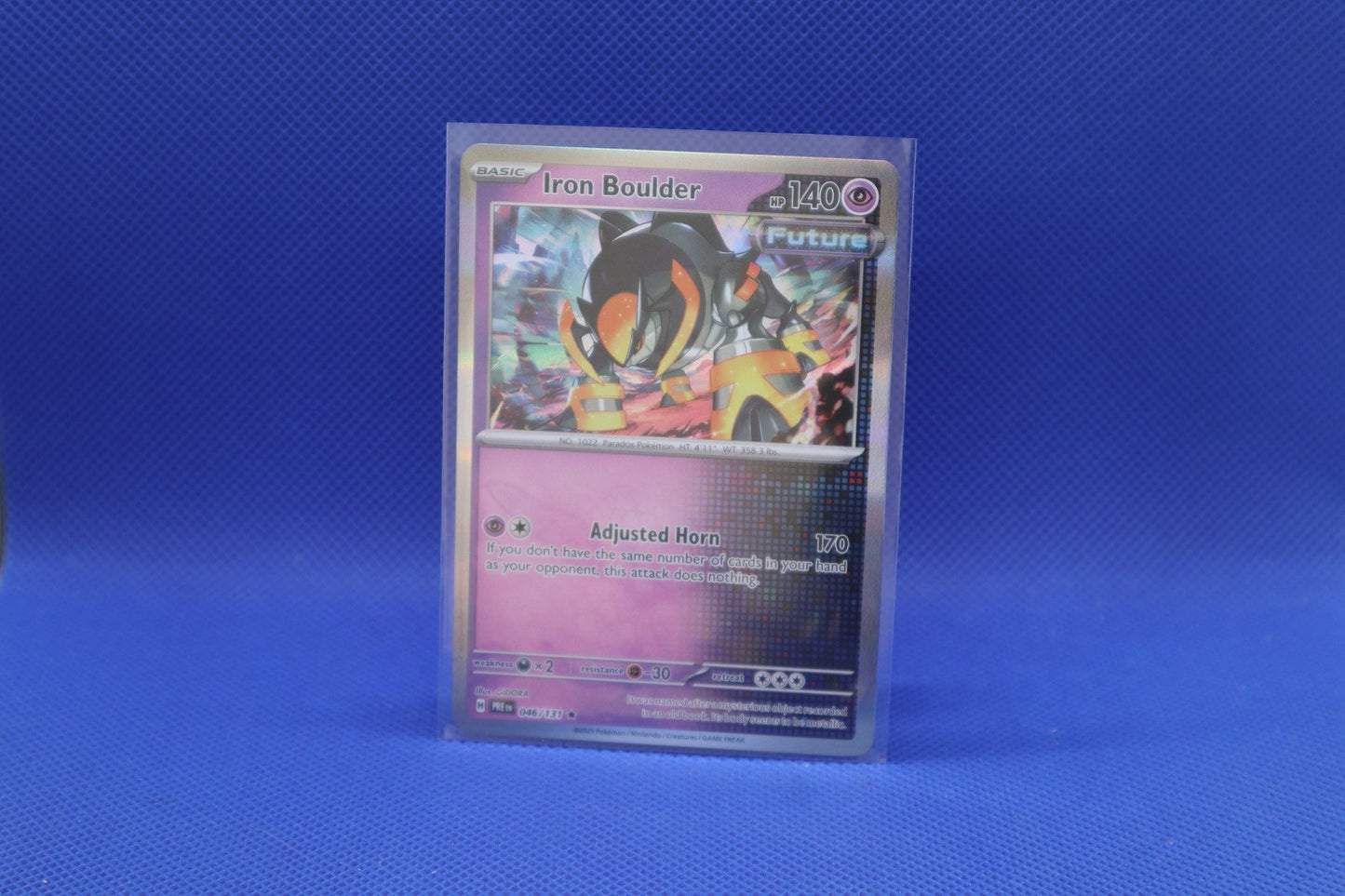 Iron Boulder 046/131 Prismatic Evolutions Reverse Holo Pokemon Card Mint